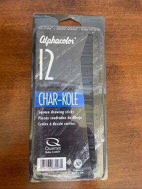 Alphacolor Char-Kole Square Drawing Sticks - 12 pack